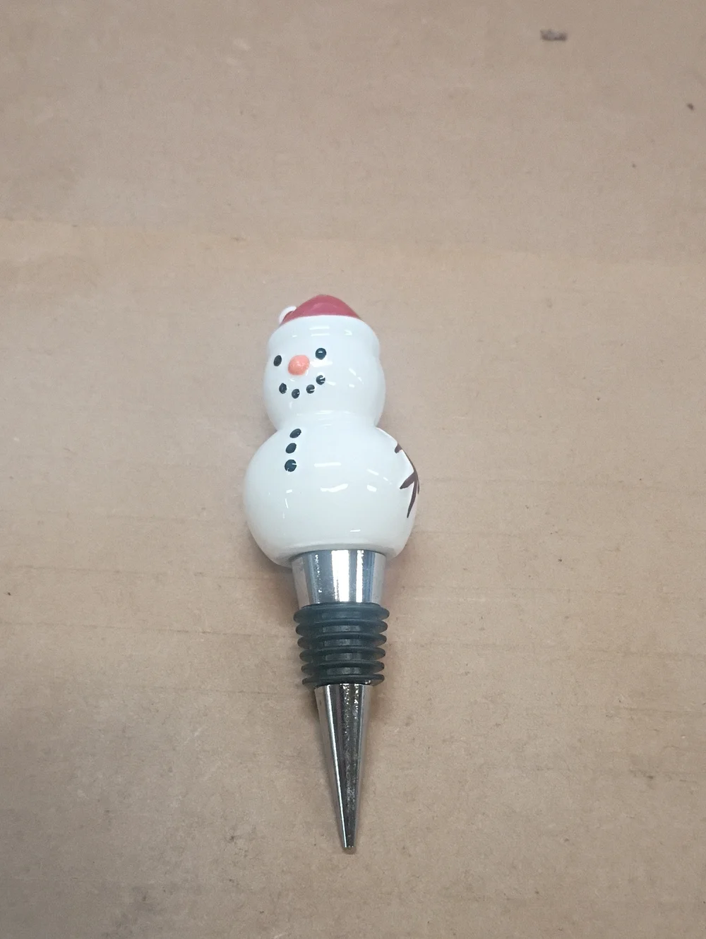 Snowman Wine Bottle Stopper